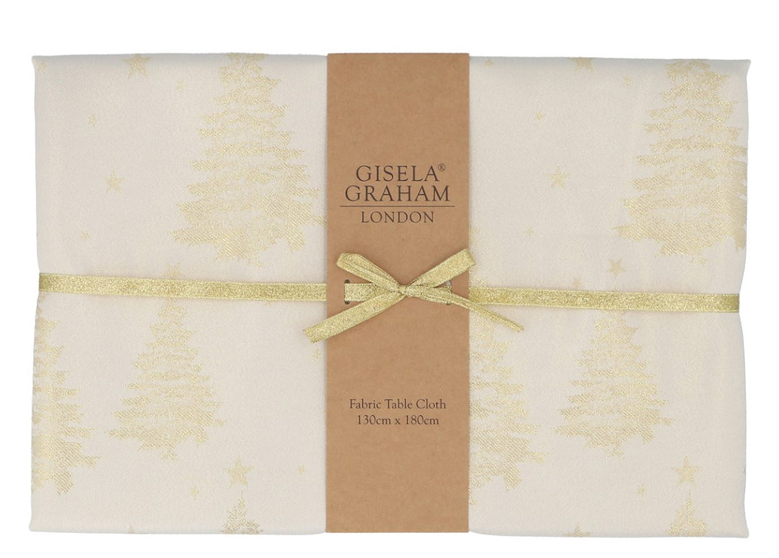 Fabric Table Cloth gold thread