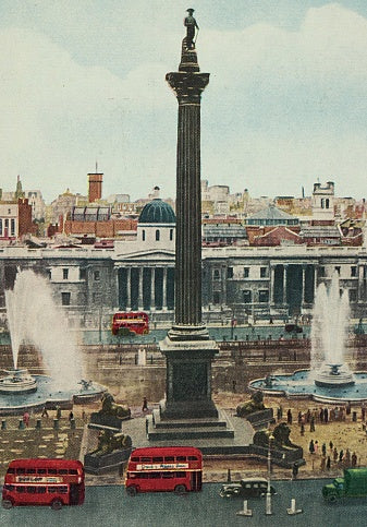Hand Tinted Trafalgar Square