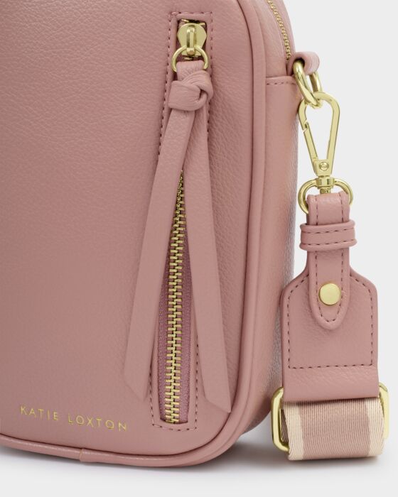 HALLIE SMALL CROSSBODY BAG | Pink