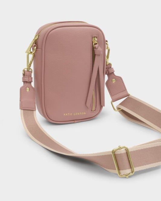 HALLIE SMALL CROSSBODY BAG | Pink