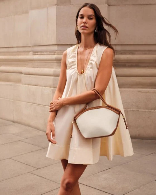 FLORENCE MINI TOTE BAG | Canvas / Ivory