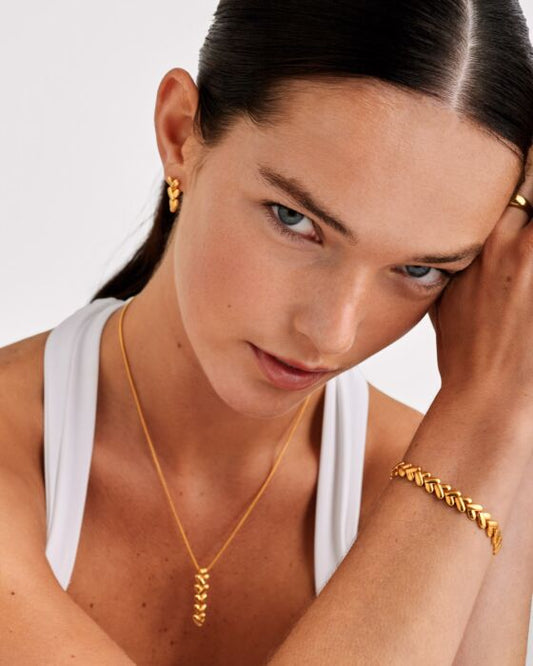 HEART LINK BRACELET | Gold Coated