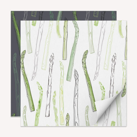 FLAT SHEET WRAPPING PAPER ASPARAGUS