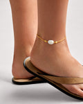 SOL PEARL ANKLET | Gold Coated | 23cm + extender