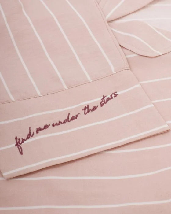 GIFT BOXED PYJAMA SET | Pink / White small