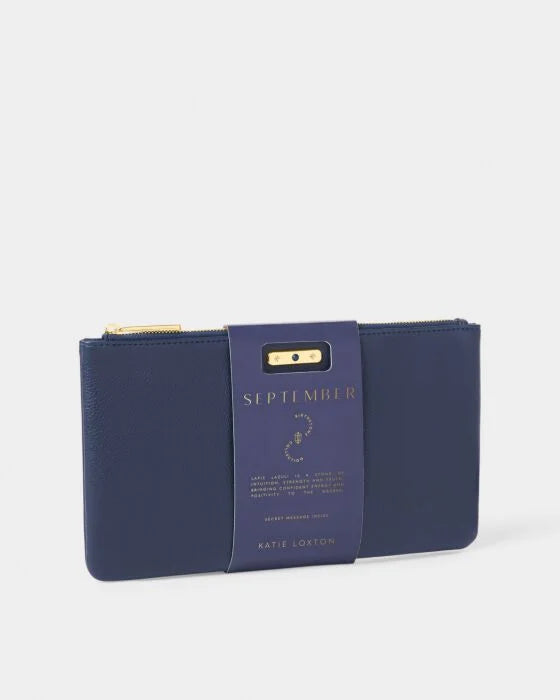 BIRTHSTONE POUCH | SEPTEMBER | Deep Navy