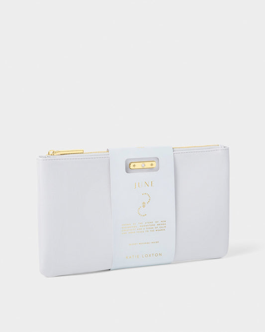 BIRTHSTONE POUCH | JUNE | Powder Blue