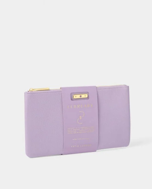BIRTHSTONE POUCH | FEBRUARY | Lilac