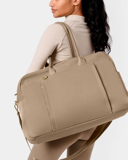 NYLON LUXE EVERYDAY HOLD-ALL TAUPE