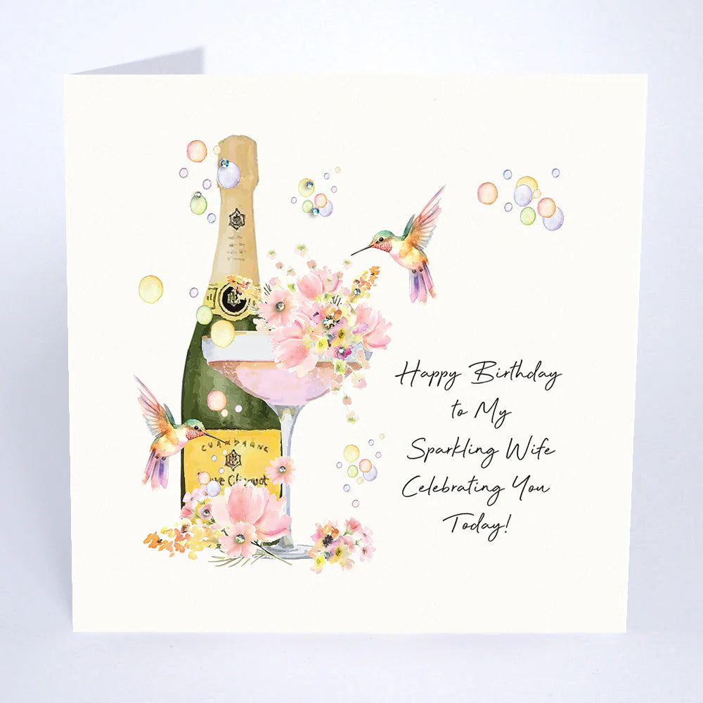 Sparkling wife happy birthday