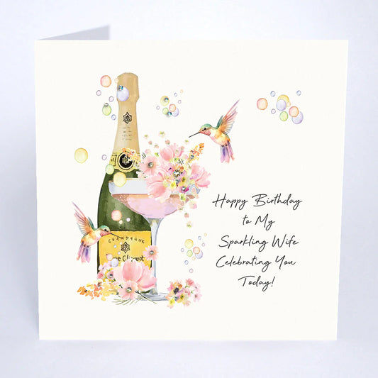 Sparkling wife happy birthday