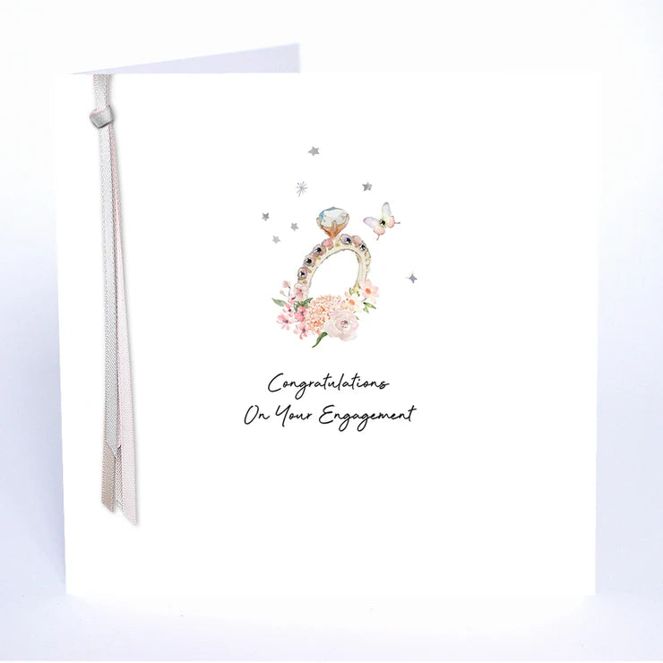 Ribbon and Roses - Congratulations on your Engagement