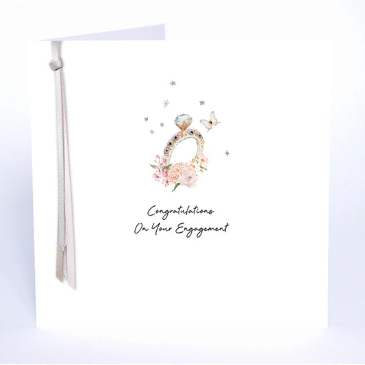 Ribbon and Roses - Congratulations on your Engagement