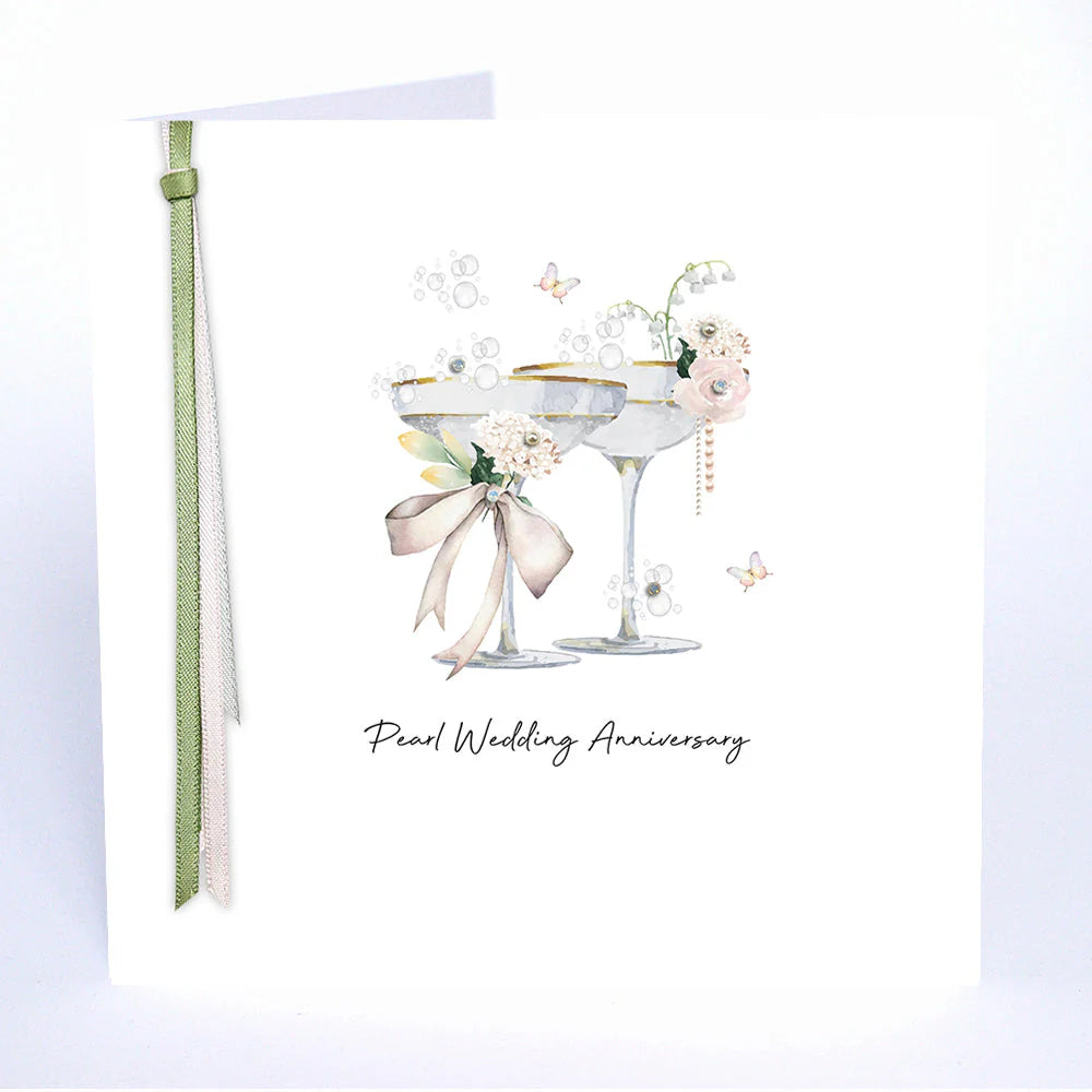 Ribbons and Roses - Pearl Wedding Anniversary