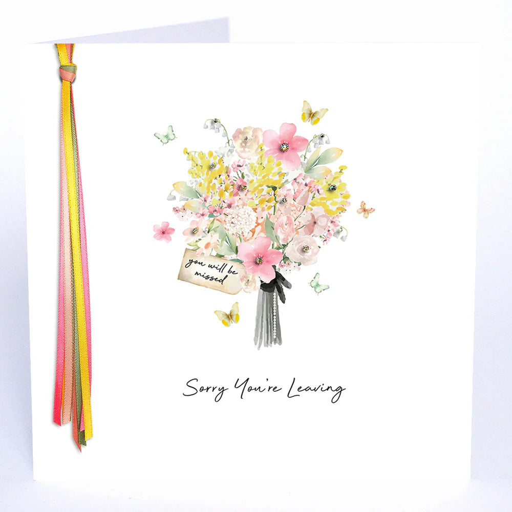 RIBBON AND ROSES LARGE - Sorry you’re Leaving