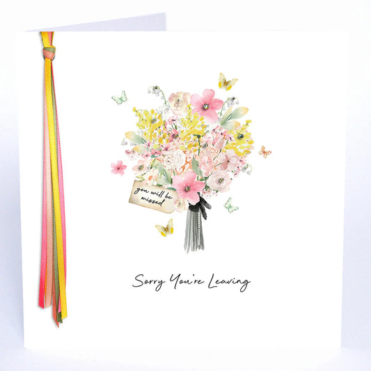 RIBBON AND ROSES LARGE - Sorry you’re Leaving