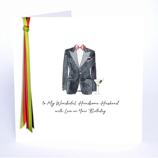 RIBBONS AND ROSE - Happy Birthday Handsome Husband