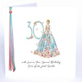 RIBBON AND ROSES LARGE - Age 30 Special Birthday