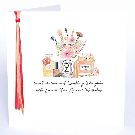 RIBBON AND ROSES LARGE - age 21 fabulous sparkling daughter