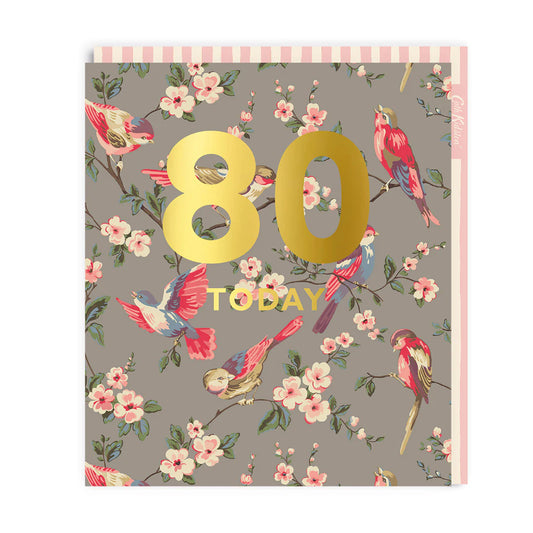 Age 80 Cath Kidston 80th Birthday Card