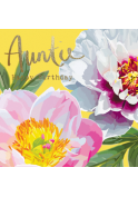 Auntie Happy Birthday Peonies