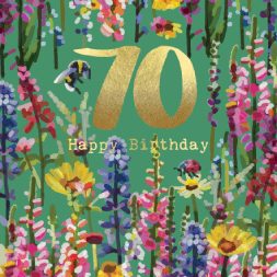Age 70 Happy Birthday Bee