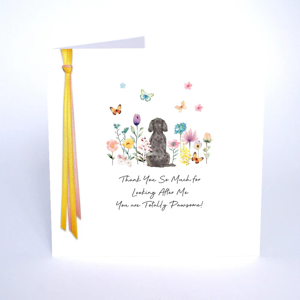RIBBONS AND ROSES SMALL - Thank you for looking after me Dog