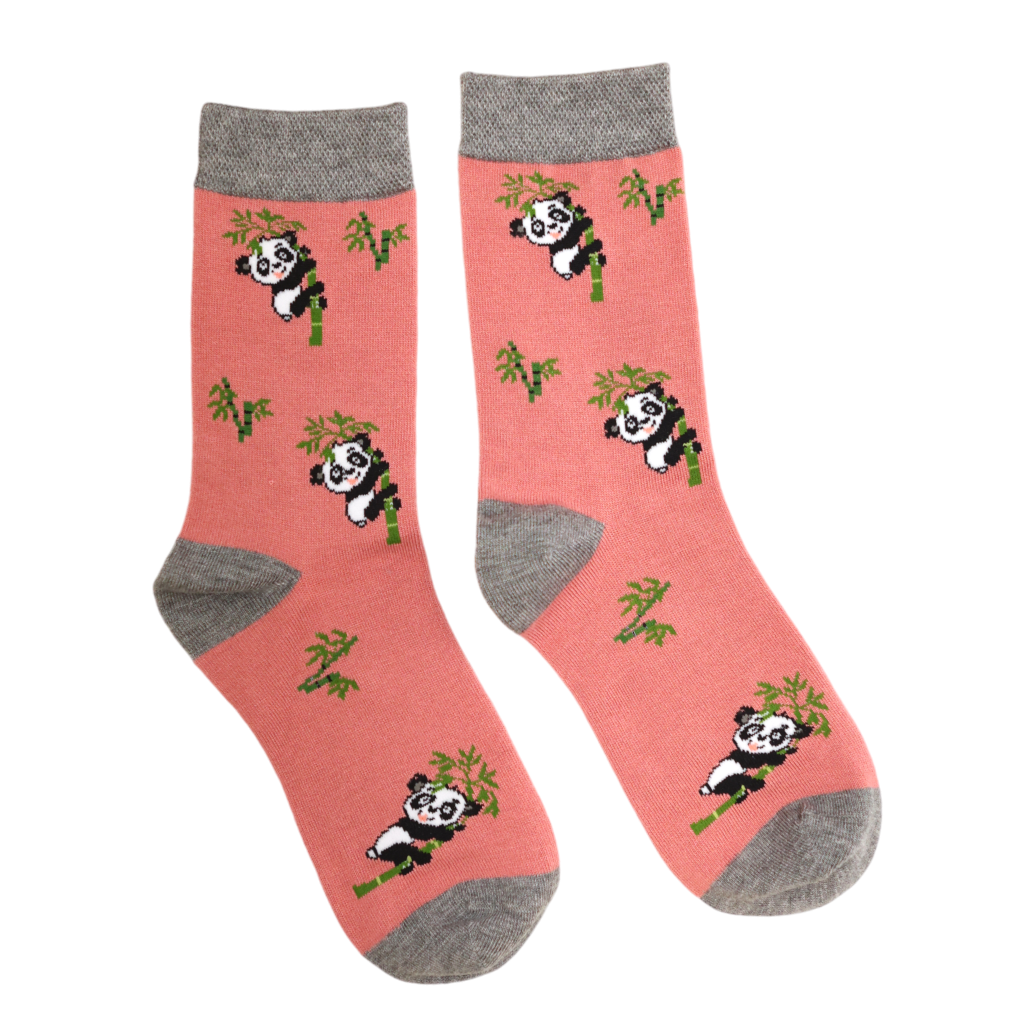 Pink Panda Bamboo Sock