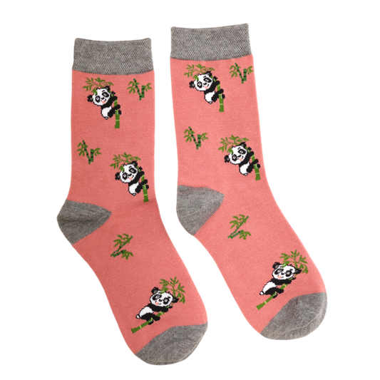 Pink Panda Bamboo Sock
