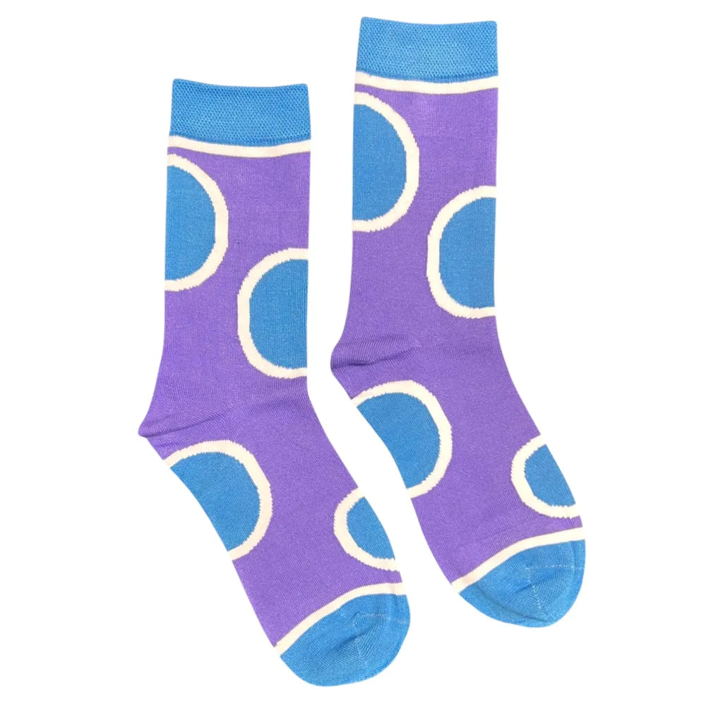 Purple Bubble Bamboo Sock