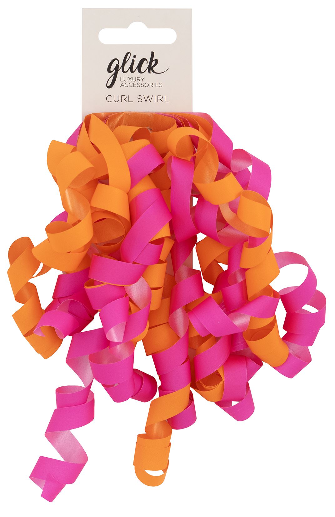 CURL SWIRL ORANGE AND HOT PINK
