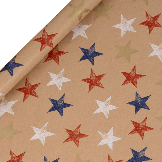 Kraft Star Roll Wrap