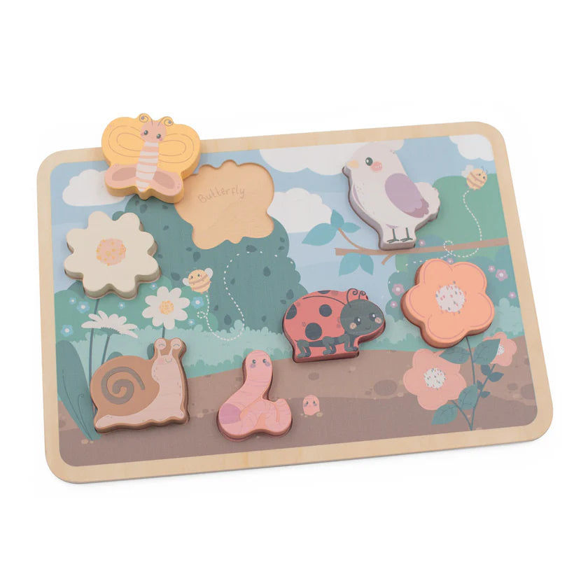 Chunky Wooden Puzzle - Garden