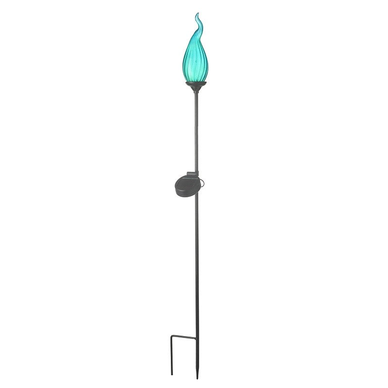 Blue Glass Flame SOLAR STAKE