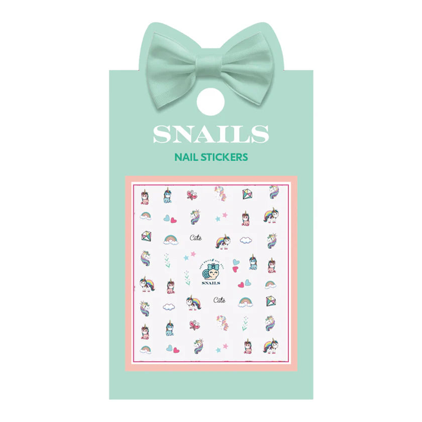 Snails Nail Stickers - Unicorn Queen
