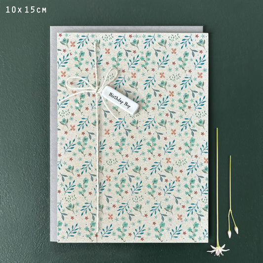 Porcelain card birthday boy