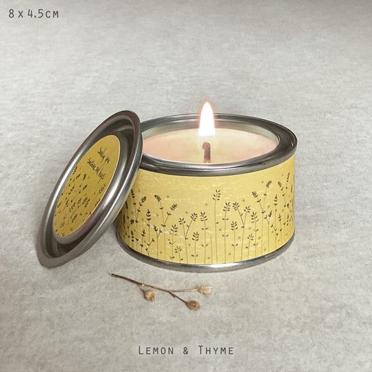 Tin candle - Sending Sunshine and Hugs
