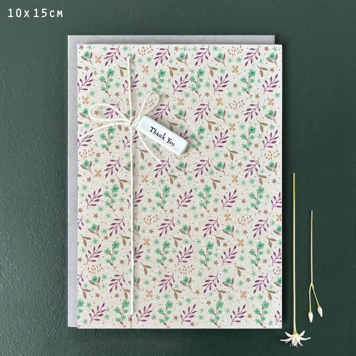 Porcelain card thank you