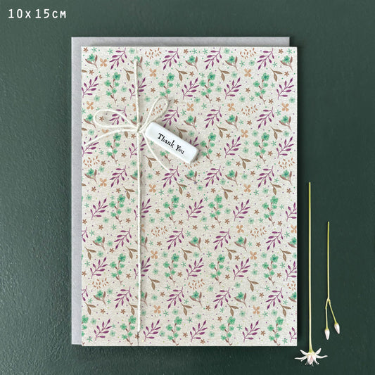 Porcelain card thank you