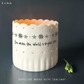 Scallop Tea Light Holder - There Is A Light that never Goes Out