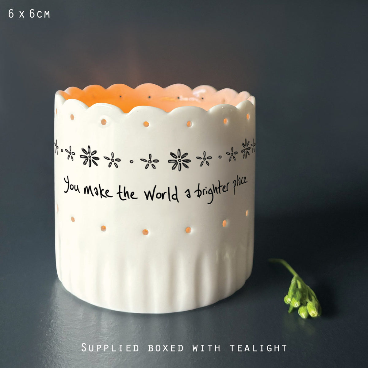 Scallop Tea Light Holder - There Is A Light that never Goes Out
