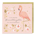 Flamingo, Granddaughter birthday Card