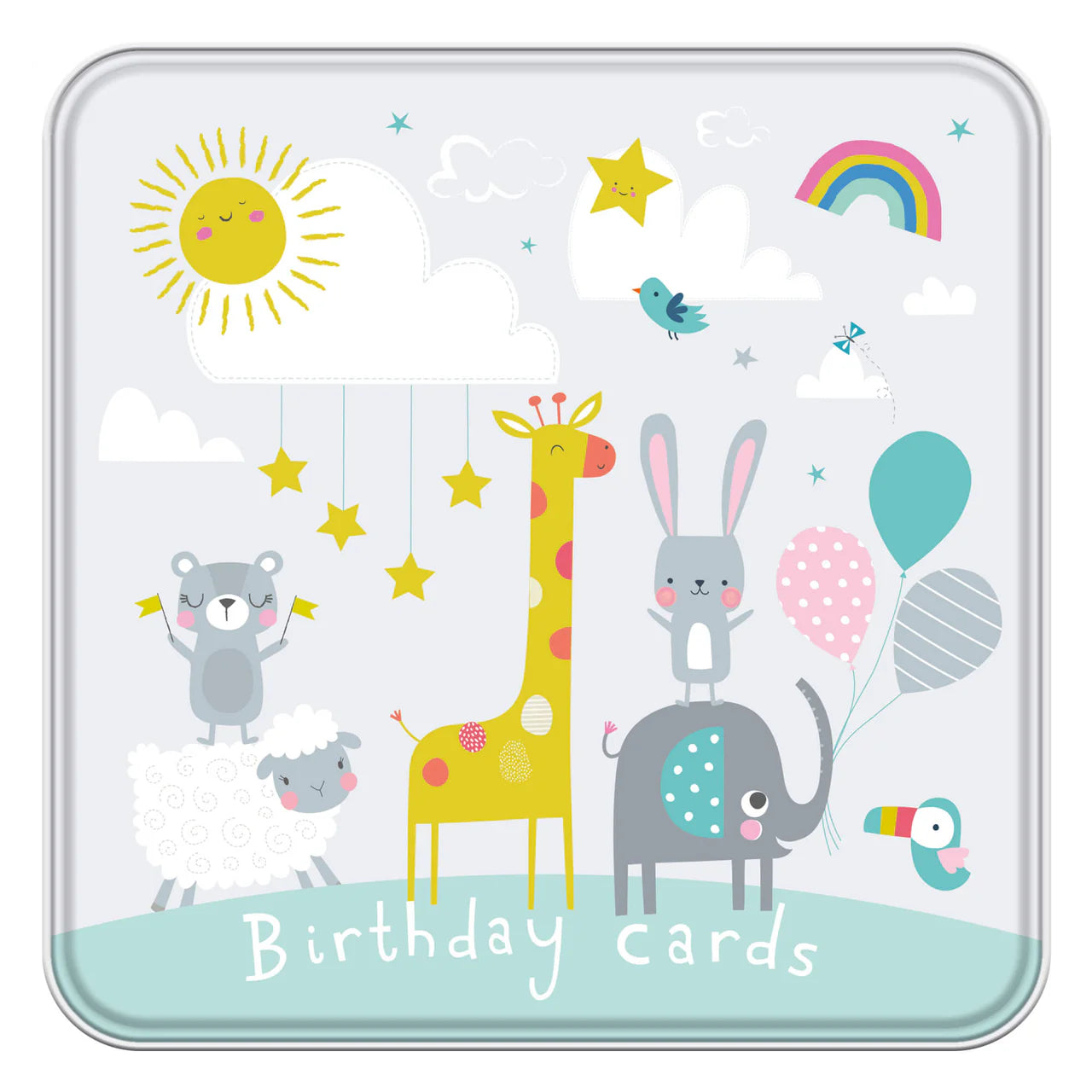 Notelets Tin Critters Birthday Cards