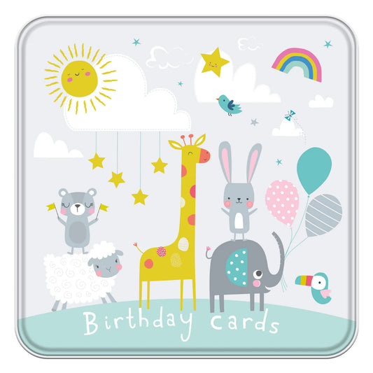 Notelets Tin Critters Birthday Cards