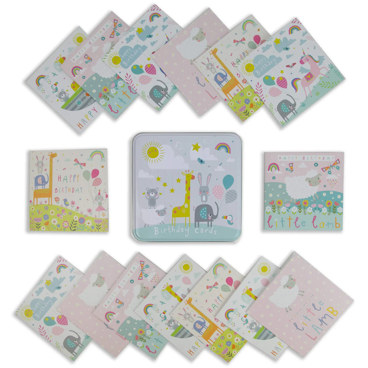 Notelets Tin Critters Birthday Cards