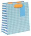 GIFT BAG MEDIUM DIAMOND BLUE