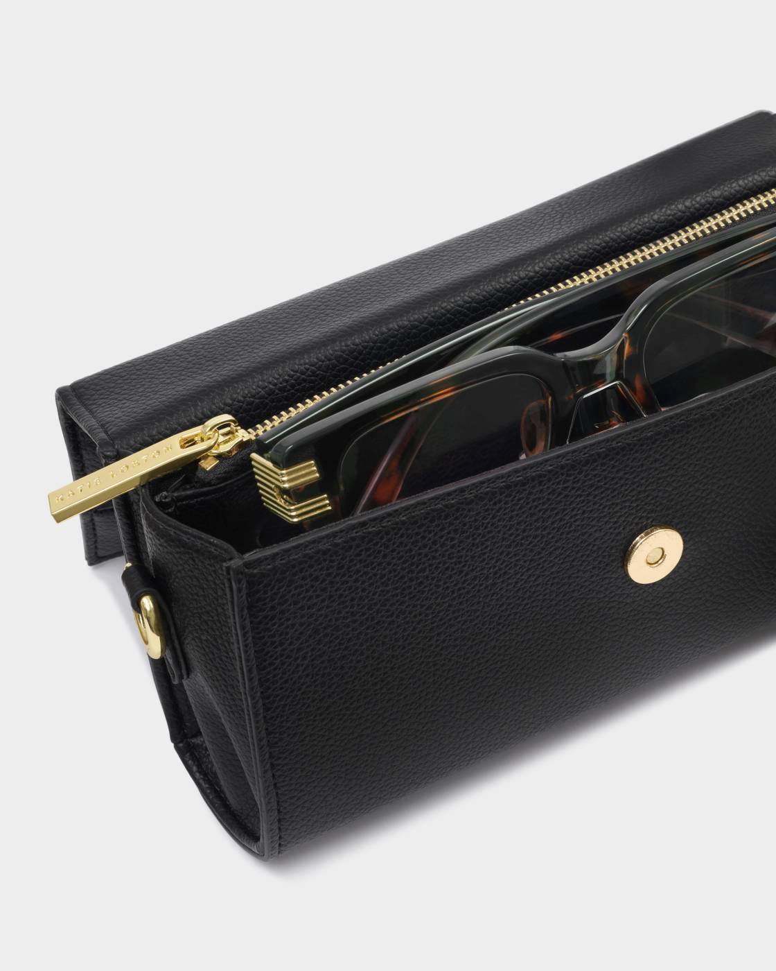 GLASSES AND CARDHOLDER CASE | Black | 10cm x 19cm x 5cm