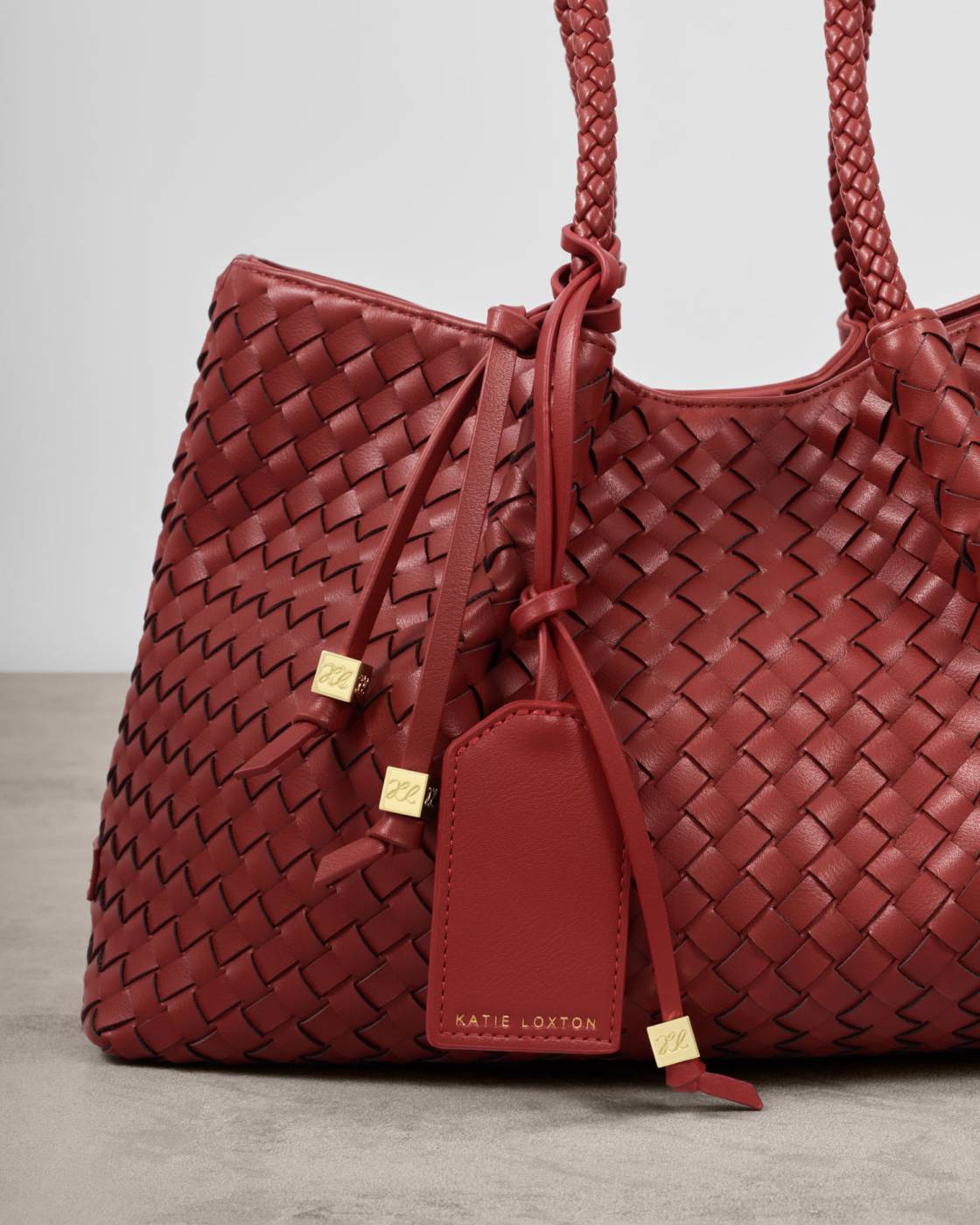 Nova Small Shoulder Tote Bag Crimson