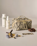 SOHO MEDIUM MAKE UP BAG FAUX SNAKE