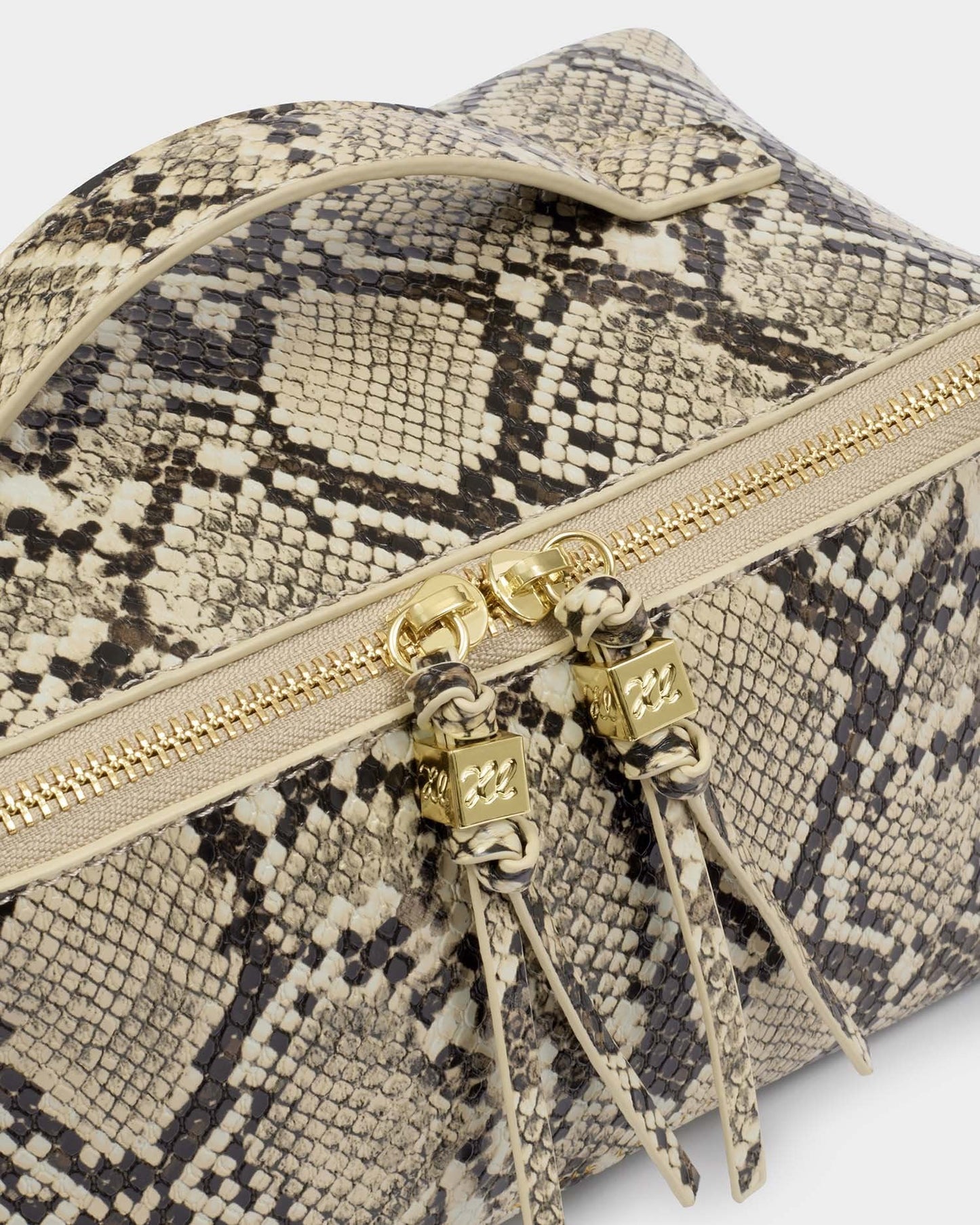 SOHO MEDIUM MAKE UP BAG FAUX SNAKE